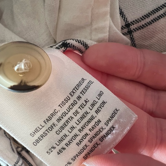 Anthropologie Linen Blend Pants- 4 - Picture 9 of 9